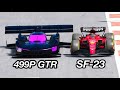 Ferrari F1 2023 vs Ferrari 499P GTR - Monza GP