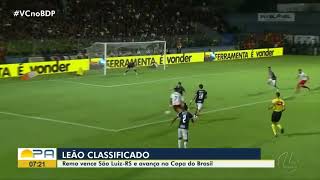 Globo Esporte PA 09/03/23 Leão malino! Remo vence o São Luiz e garante vaga na 3ª fase da Copa