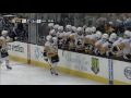 crosby bats rebound out of the air to score on blue jackets