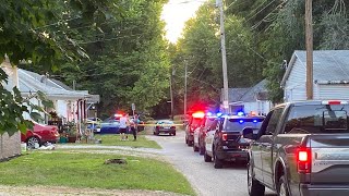Police investigate a stabbing in a Springfield, Mo., neighborhood