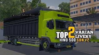 SHARE TOP 3 LIVERY 2 VARIAN HINO 500 SBN v2 || MOD BUSSID V3.7.1