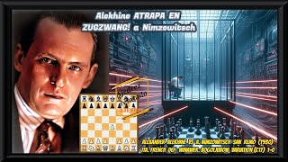 ALEKHINE crea un Fantástico ZUGZWANG! al genial Aron Nimzowitsch!!