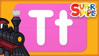 Learn Letter T | Turn & Learn ABCs | 🌈 Super Simple ABCs