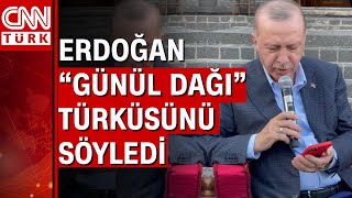 Cumhurbaşkanı Erdoğan gençlerle buluşmasında "Gönül Dağı" türküsünü söyledi