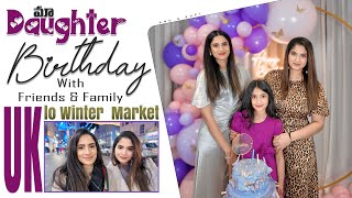 Winter Market in UK | Kids Birthday Decor | Easy Dessert Recipe | Telugu Vlogs UK