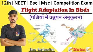 Flight Adaptation In Birds || Adaptation In Birds || By Dadhich Sir