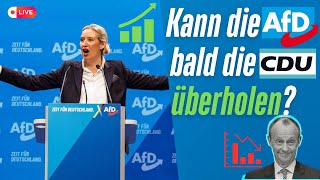 Kann die AfD bald die CDU überholen? | Live Umfrage | AfD Pressekonferenz mit Alice Weidel