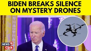 Joe Biden Breaks Silence On Mystery Drone Sightings After Trump's Scathing Allegations | N18G