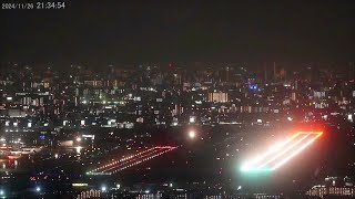 2024.11.26 伊丹火祭り｜月末火曜日恒例｜#大阪空港ライブカメラ ｜Kansai HD LIVE【切抜きプラス】