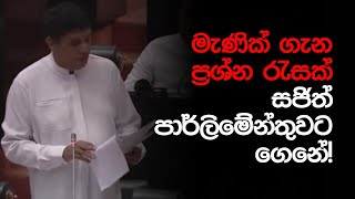 මැණික් ගැන ප්‍රශ්න රැසක් විපක්ෂ නායක සජිත් පාර්ලිමේන්තුවට ගෙනේ!