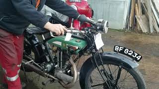 1927 BSA L27 350cc at Andy Tiernans #5975BSA