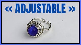 Adjustable Wire Wrap bead Ring Tutorial