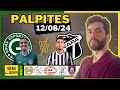 PALPITES DE FUTEBOL PARA HOJE 12/08/2024 SEGUNDA FEIRA + BILHETE PRONTO