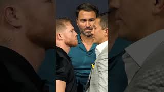 CANELO VS GGG 3 FACEOFF and no one wants to look away first! • #Shorts