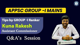 Appsc Group-I Mains | Ranker Tips