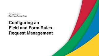 Field and Form Rules - Request Management