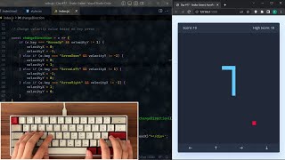 ASMR Programming - Coding a Snake Game - No Talking