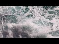 ocean waves foam flow