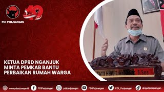 Ketua DPRD Nganjuk Minta Pemkab Bantu Perbaikan Rumah Warga