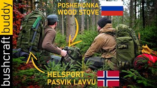 Norwegian-Russian Hot Tent Overnighter | Helsport Pasvik 4-6 Lavvu \u0026 Poshehonka Stove | 2°C