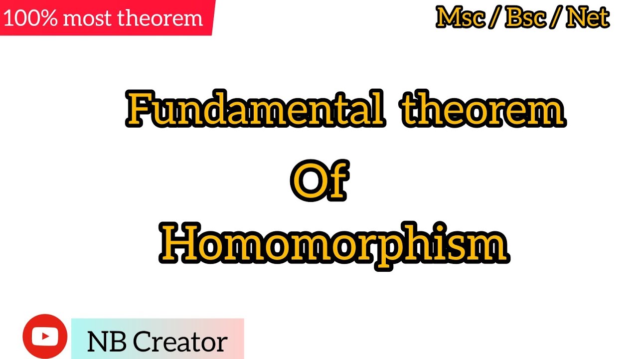 Fundamental Theorem Of Homomorphism ( Advance Discrete) - YouTube