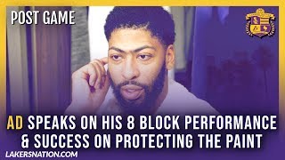 Lakers Post-Game Videos: AD Speaks On Their Success In Protecting The Paint In Win Over Detroit