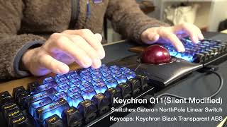 Keychron Q11 with Gateron Northpole Keystroke Review