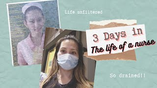 Filipino Nurse in USA | 3 days in the life of a Nurse  | Unfiltered | 3 days 12 hr shift | ChristyGL