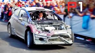 Evgeny Novikov EPIC crash at WRC Rally Finland 2013