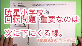 暁星小学校 回転問題 重要なのは次に下にくる線 小学校受験