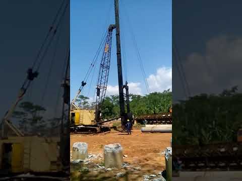 Metode Pengangkatan Tiang Pancang Jembatan - YouTube