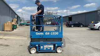 Catlow Auction: Genie GS-1530 Electric Scissor Lift