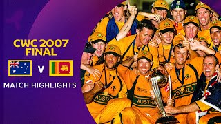 Cricket World Cup 2007 Final: Australia v Sri Lanka | Match Highlights