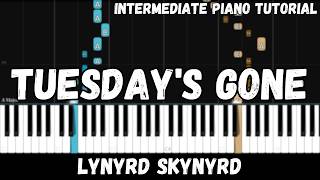 Lynyrd Skynyrd - Tuesday's Gone (Intermediate Piano Tutorial)