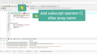 [Error] subscripted value is neither array nor pointer nor vector