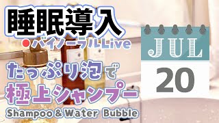 【Binaural/ダミーヘッドマイク】本気で眠りたい人のための爽やか泡シャンプー 2022.7.20【にじさんじ/鈴木勝】