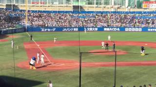 東京六大VSスワローズ 青木選手始球式