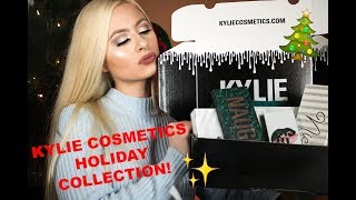 KYLIE COSMETICS HOLIDAY COLLECTION REVIEW + TUTORIAL!