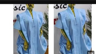 How to sew a bubu with shoulder collar and draw string