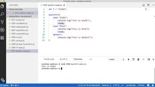 Conditional Statement - switch case [JavaScript - From Scratch]