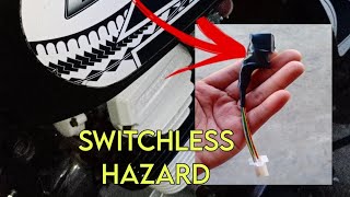 SWITCHLESS HAZARD INSTALLED ON KAWASAKI BARAKO