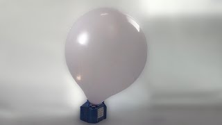 #111 BTP - middle sized lavender round balloon blow to pop