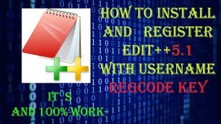 EditPlus 5.1 Serial Key [ Working 100% ] - Editplus Username and Reg Code ||(2019)