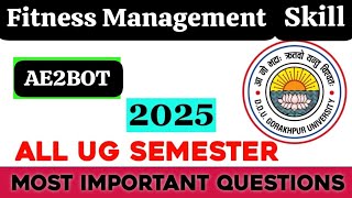 FITNESS MANY SKILL|AE2BOT|MINOR|EXAM|DDU
