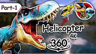 Horror T-Rex Chasing in 360 VR Experience : Dinosaur World | Dinosaur attack 360 video 4K