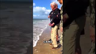 The Moment A 101-Year-Old WWII Veteran Returns to Normandy Beach After 80 Years!