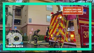 Pasco County Fire Rescue says illegal grilling blamed for apartment fire