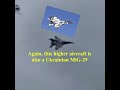 Two Ukrainian MiG-29 Fulcrum WINGMEN Over Kiev (NOT A DOGFIGHT- NOT a Su-35 Flanker) #shorts