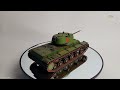 프라모델감상 hobby boss 1 48 russian kv 1 1942 lightweight cast turret tank