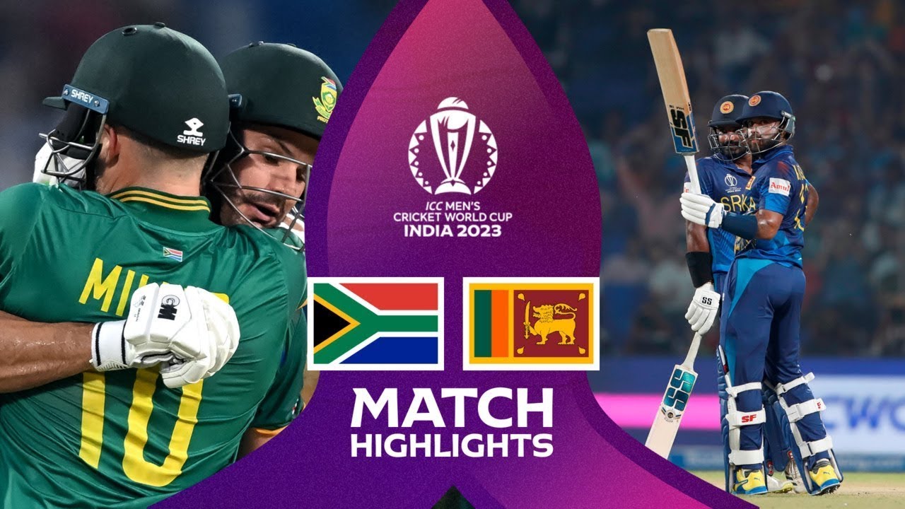 South Africa Vs Sri Lanka ICC World Cup 2023 Highlights Sets ...